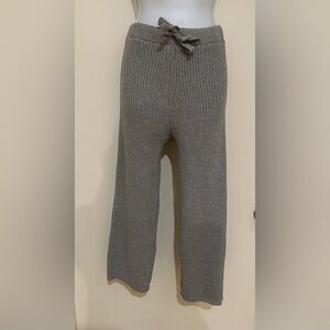 Women’s Cozy Gray Ribbed  Pants